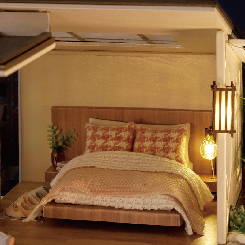 Handmade building models, wooden small villas, three-dimensional puzzles, girlfriends, children's toys, adult birthday