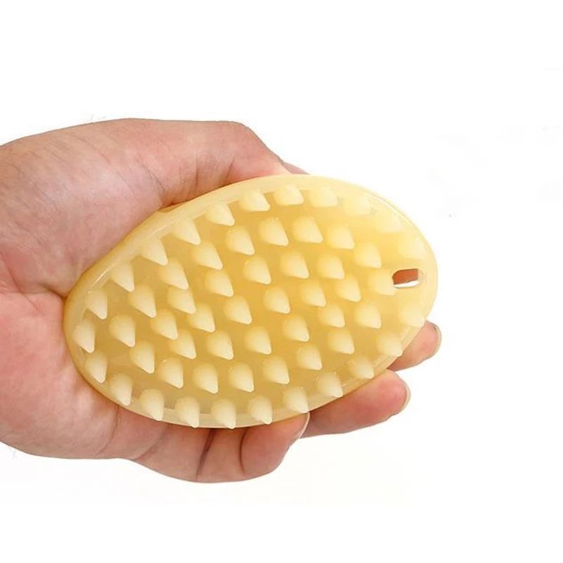 Brosse de Massage pour animaux de compagnie, brosse de lavage pour chien et chat, peigne nettoyant pour chiot, outils de lavage, poils doux en Silicone, nettoyage rapide