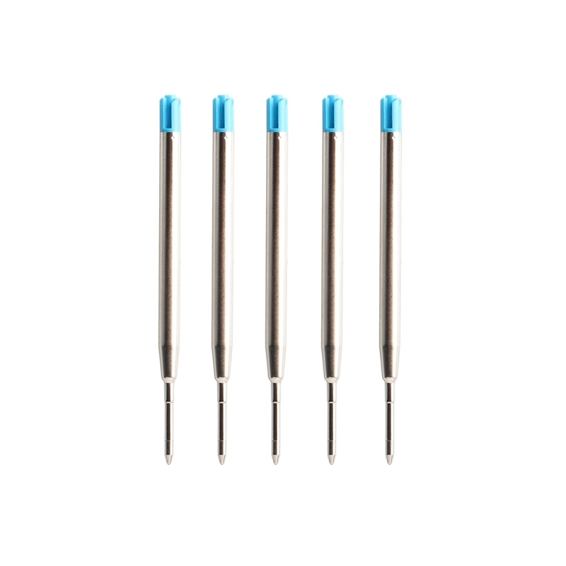 Metal Ballpoint Pen Press Style Commercial Pens For School Office Stationery Supplies Core Automatic Ball Pen: Blue / black