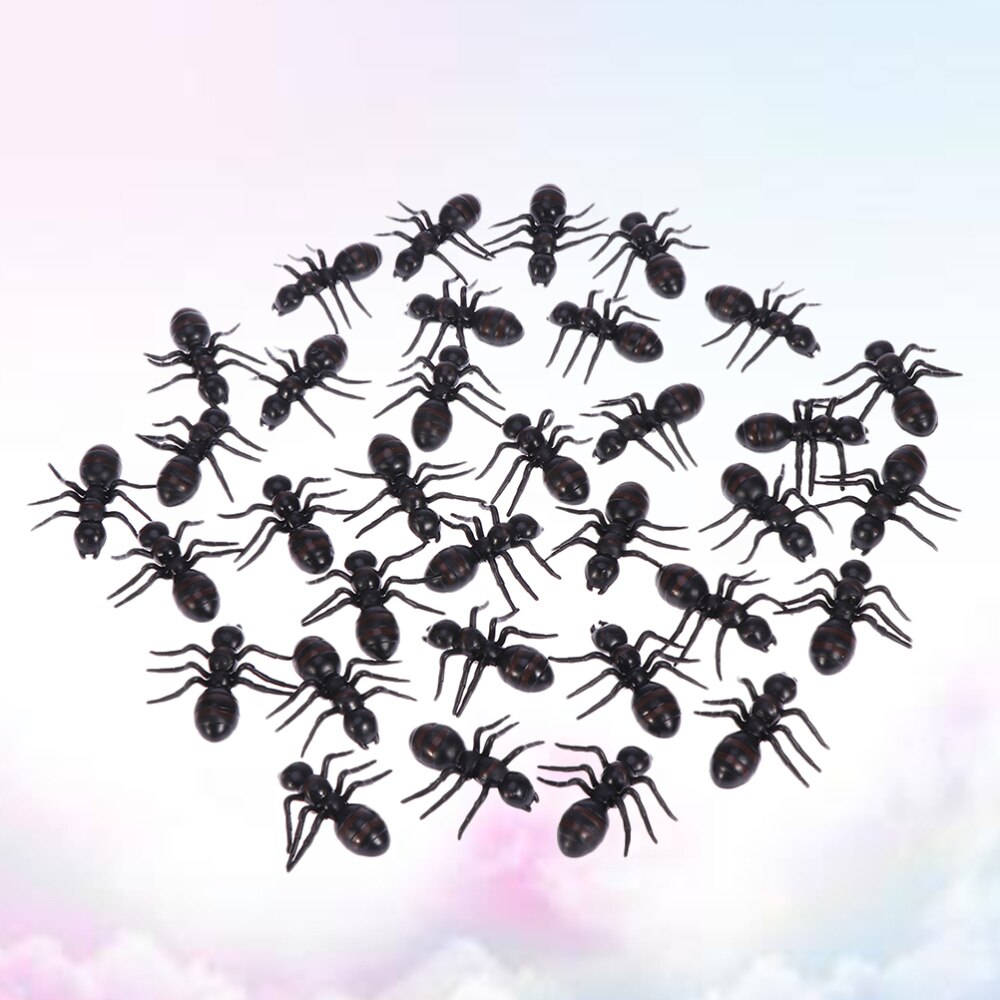 100 PCS Imitation Big Decoration Ant Party Trick Toys for Special Decoration