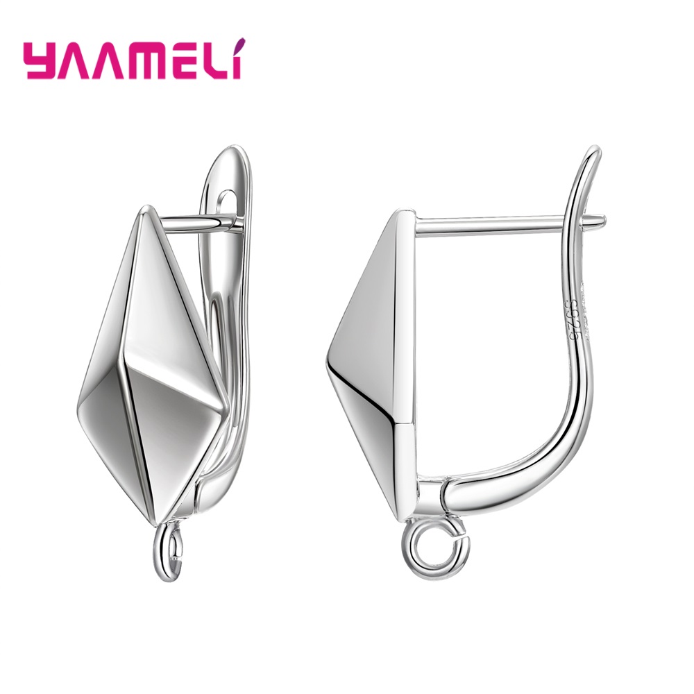 S925 plata esterlina hallazgos pendientes Leverback Earwire accesorios componentes accesorios suministros hechos a mano