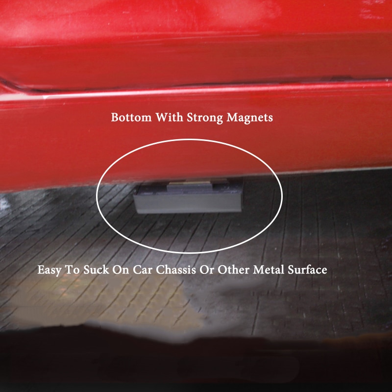 Sort nøgle pengeskab magnetisk bil nøgleholder kasse udendørs stash med magnet til hjemmekontor bil lastbil campingvogn hemmelig kasse