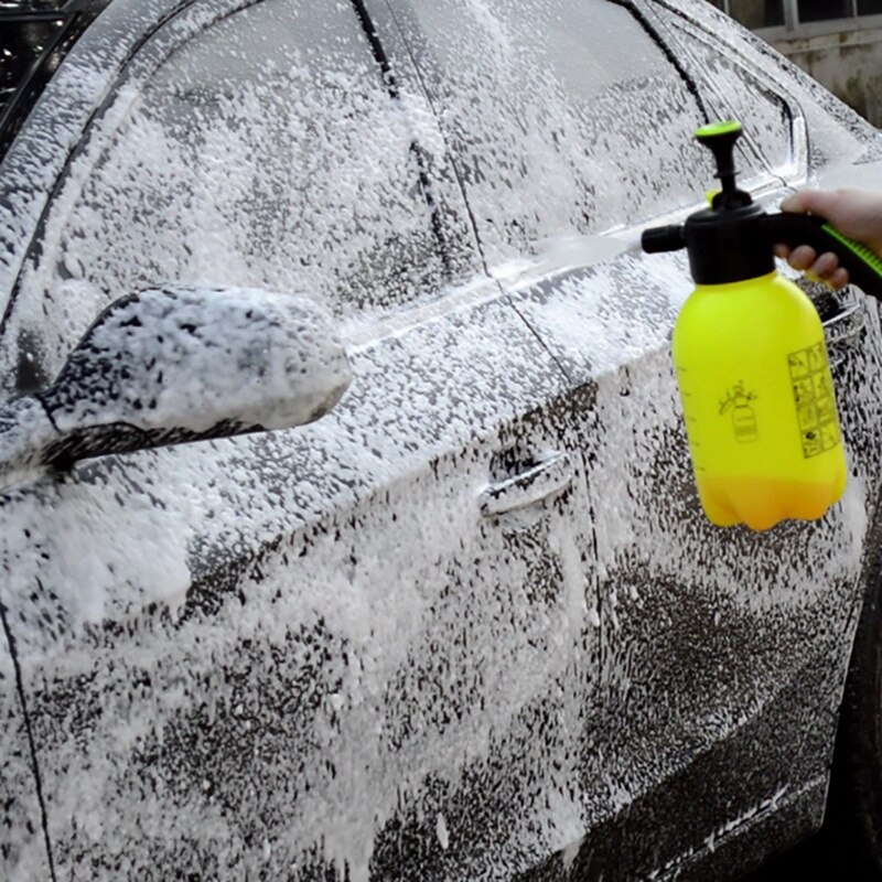 Hand Pump Foam Sprayer Hand Pressurized Foam Sprayer 2 L Pressure Foam Carwash Car Window Cleaning Garden Sprinkle