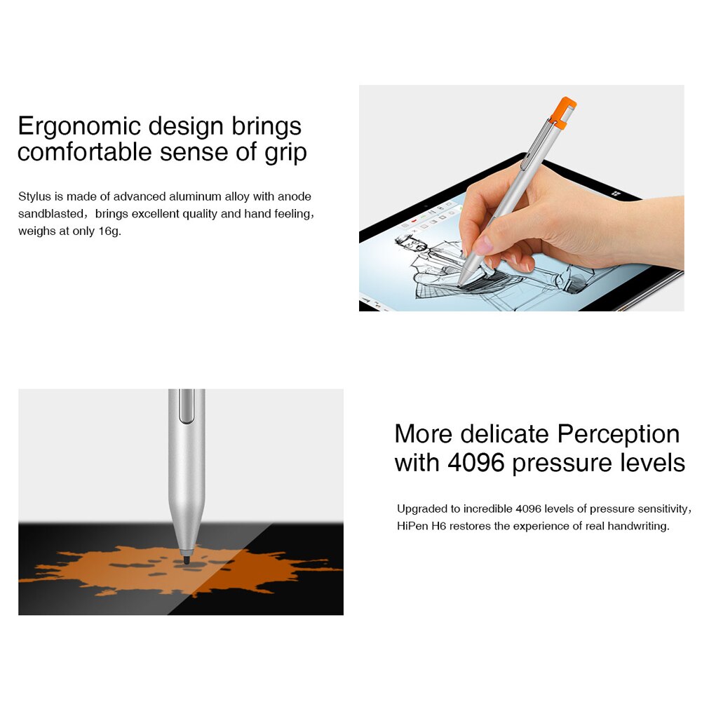 Portable Tablet Stylus Pen Kit Outdoor Mobile Phone Touch Screen Draw Pencil Ornaments for CHUWI UBook Pro/Surface