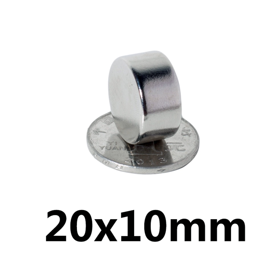 5/10/20Pcs 20X10 Krachtige Magneten 20Mm X 10Mm Permanente Ronde Magneet 20X10Mm Neodymium Magnetische Super Sterke Magneet 20*10
