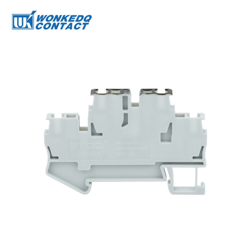 STTB 2.5-PV Double Level Terminal Block Equipotential Bonding 2.5mm² Spring-cage DIN Rail Connector Electric STTB2.5-PV
