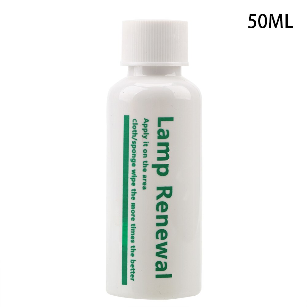 Leepee bil vedligeholdelse lampe regummiering agent lampe renovering bil forlygte restaurering polering coat 20/50ml væske: 50ml