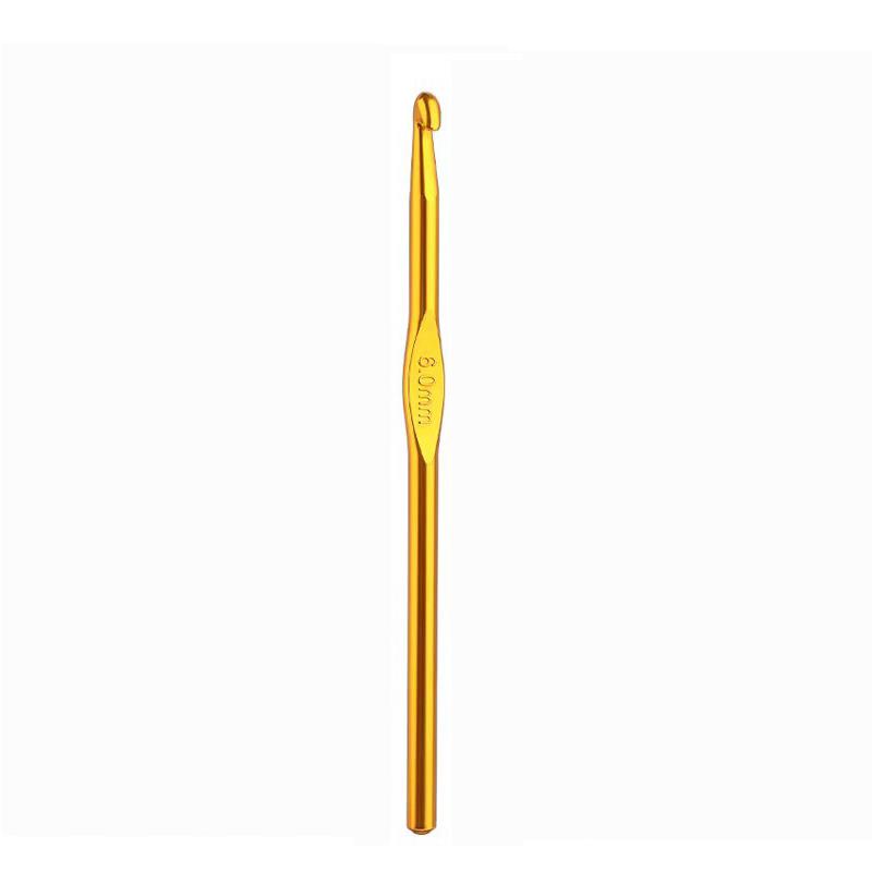 12Pcs Metaal/Houten/Plastic Handvat Haaknaald Breinaalden Set Haken Naald Tool Trui Breien Diy Ambachten: Fluorescerend geel