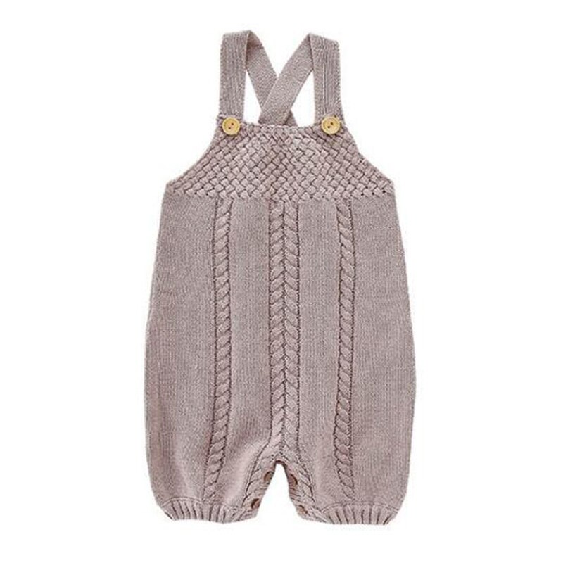 Boys Girls Warm Clothes Fall/Winter Baby Romper Knitted Woolen Jumpsuit Toddler Child Bag Fart Romper: 18M