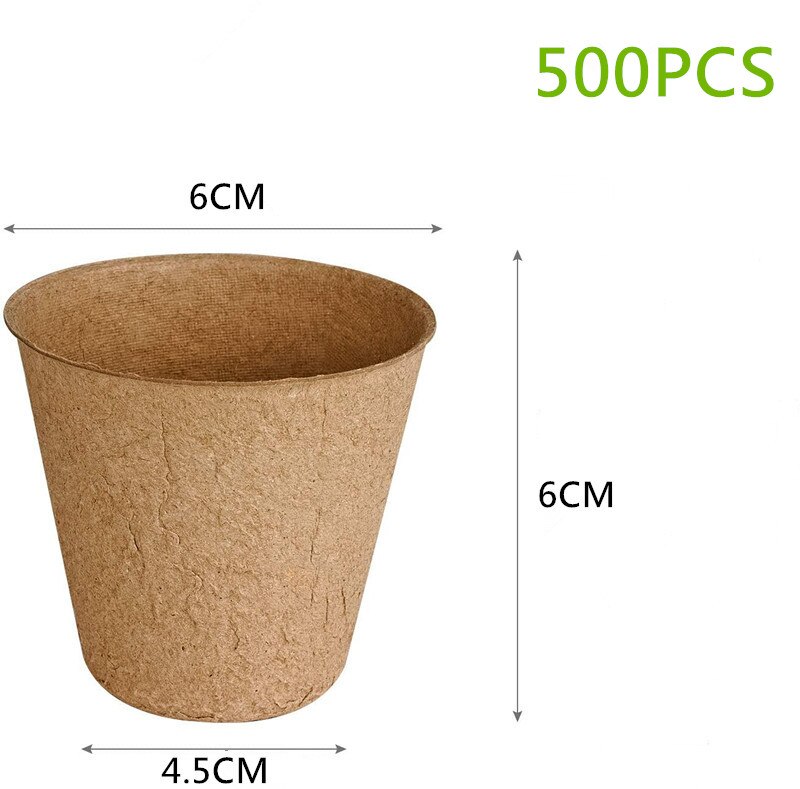 Horticultural Pulp Flowerpot Seedling Cup Pulp Pot Seedling Bowl Environmental Protection Degradable Peat Pot Paper Flowerpot