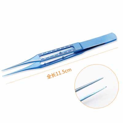 Pinzas para plantar cabello de aleación de titanio, herramienta de instrumento para implante de cabello: E