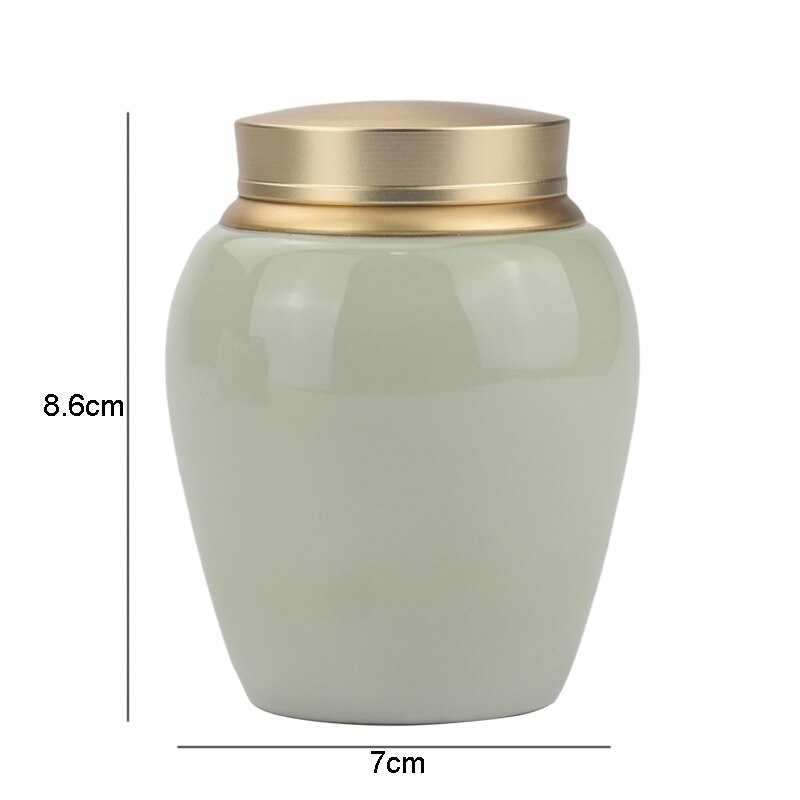 Keramische Thee Blikjes Koffie Opslagtank Thee Container Thuis Theewaar Suiker Kan Gedroogd Fruit Moer Snack Snoeppot Met deksel Tank: tea cans 13