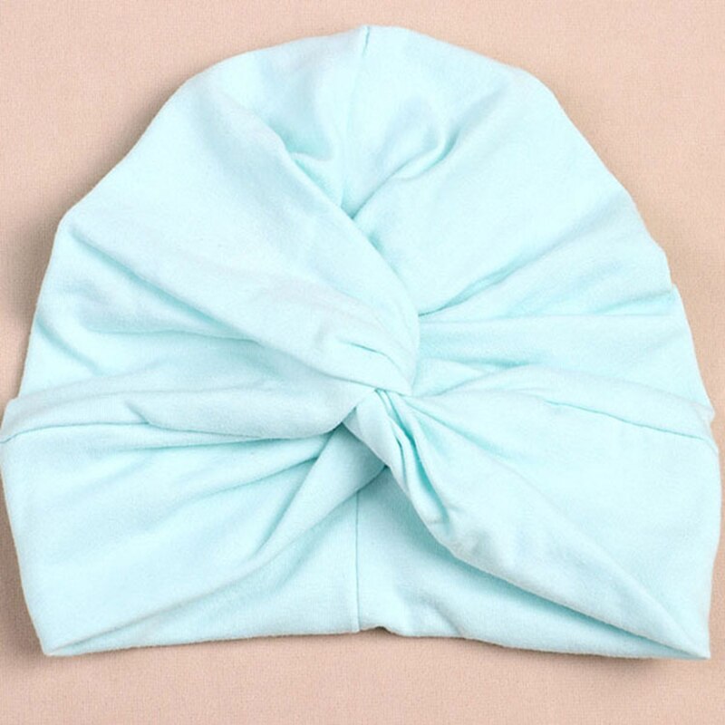 Intialainen hattu puuvilla bandanas vauvatytöt lapset turbaani otsapanta hiukset päänauhat kääre tarvikkeet lapsille päähine päähine: Mintunvihreä