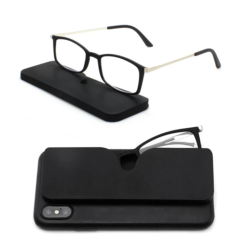 Sighttoo-gafas de lectura Tr90 para mujer, lentes con montura Rectangular, con estuche, plegables, para presbicia, graduadas