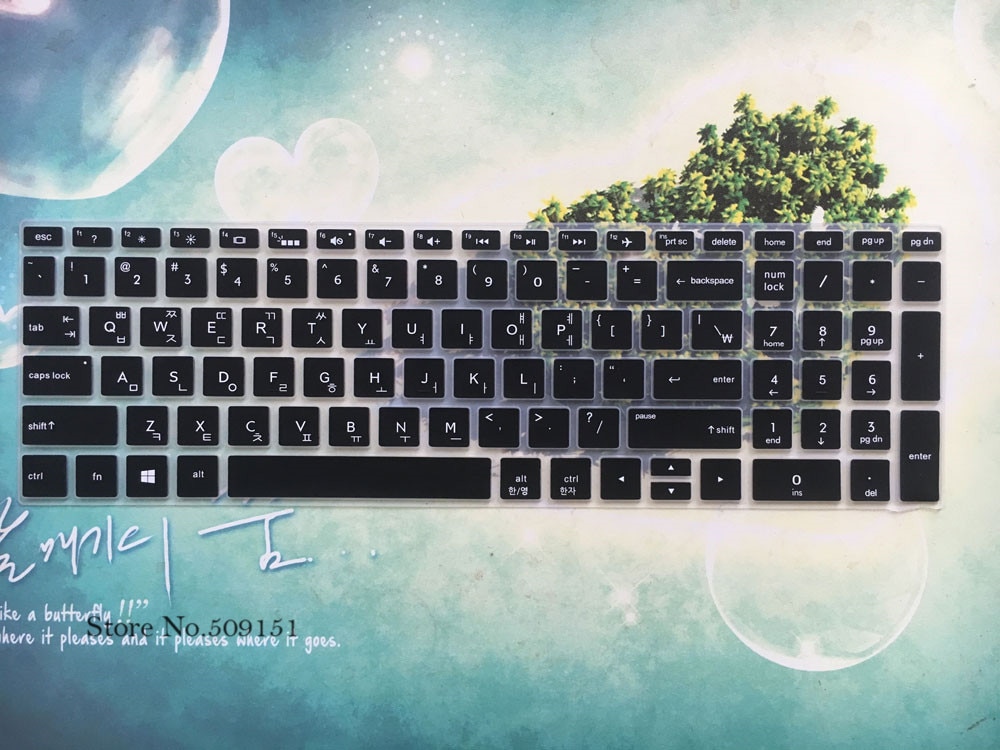 Cubierta de teclado coreano, Protector de piel para HP ENVY x360, 2 en 1, 15,6 &quot;, portátil/Pavilion, Serie de 15,6 pulgadas/serie Envy de 17,3&quot;