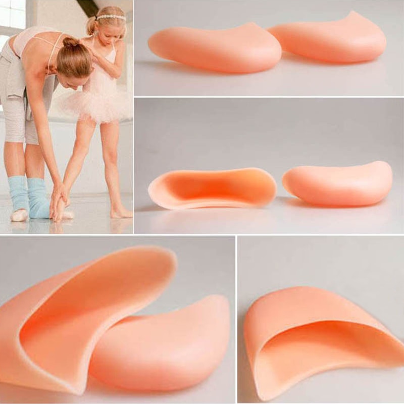 1Pair Ballet Pointe Dance Toe Sock Silicone Gel Toe Soft Shoes Pads Foot Care Protector Foot Care Tool L0127