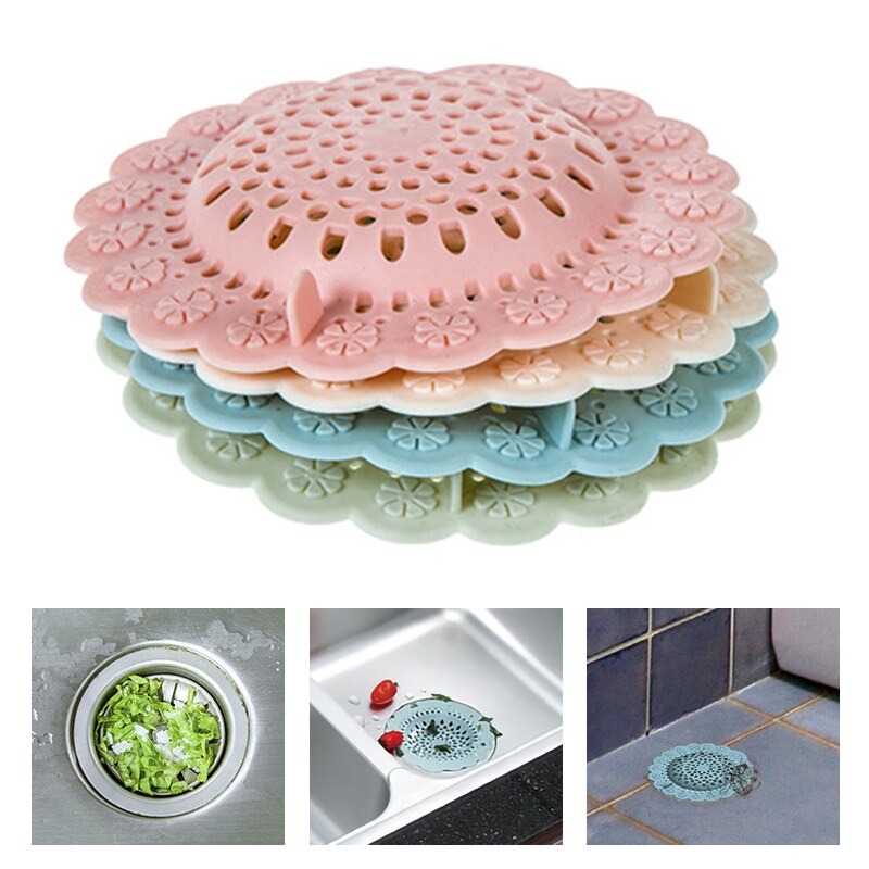 Drain de cheveux receveur Silicone couverture de sol bouchon de cheveux pour protecteurs de douche pour baignoire baignoire égout accessoires de cuisine petits outils