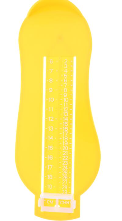 Foot Measure Gauge 5 Colors Baby Kid Foot Ruler Shoes Size Measuring Ruler Shoes Length Growing Foot Fitting Ruler Tool Measures: YELLOW