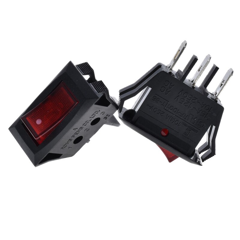 Spst On/Off Boot Rocker Switch Car Auto Boot Ronde Rocker 2 Pin Toggle Spst Switch Snap: Rood