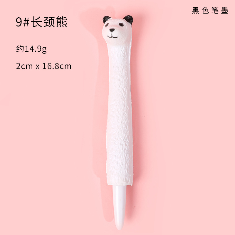 1Pcs Cute Soft Gel Pen Kawaii Decompression Pen Stationery Office School Supply Lovely Cartoon Pen Sponge Slow Rebound Gel Pen