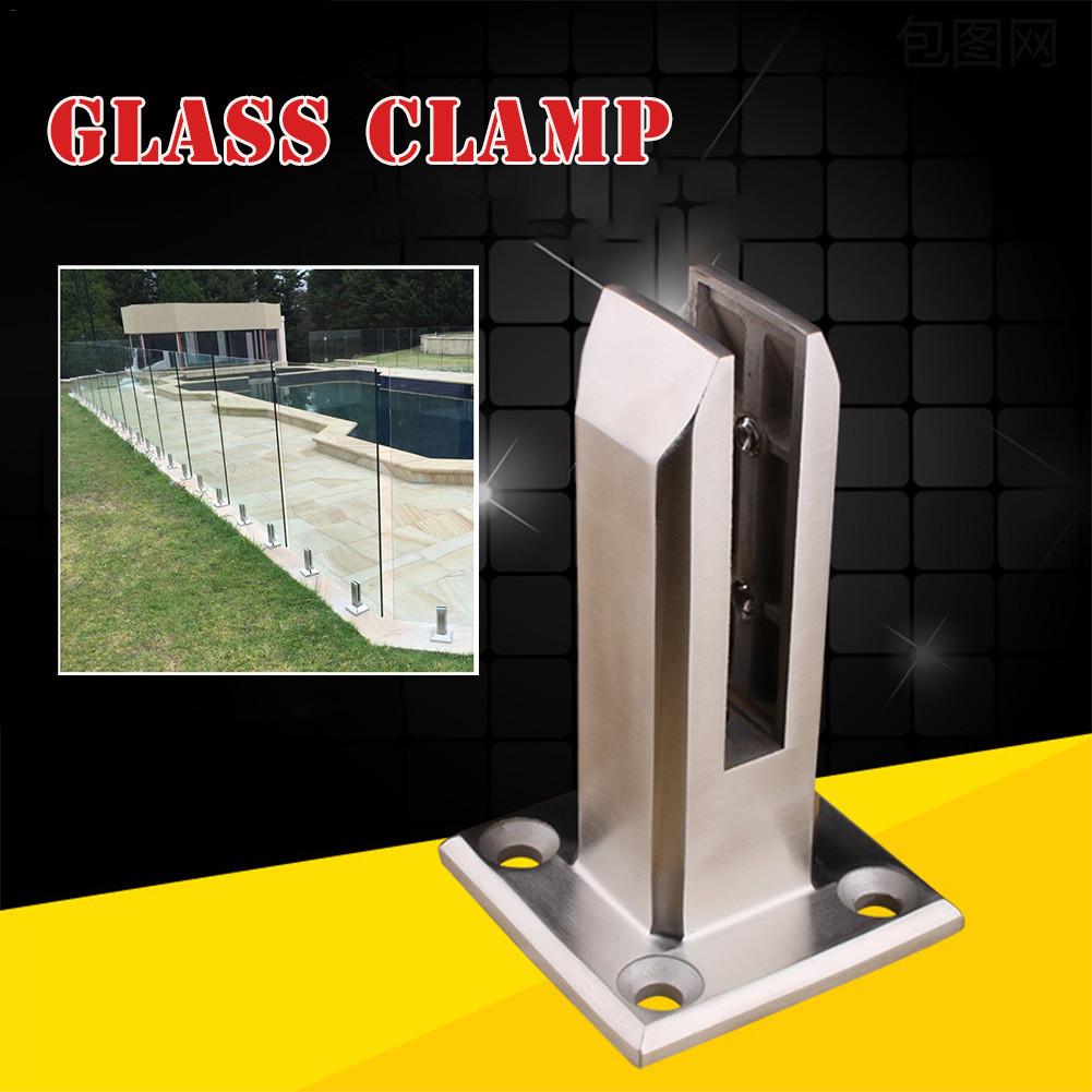 Stainless Steel Glass Pool Fence Balustrade Railing Post for Balcony Garden Deck Ground Handrail