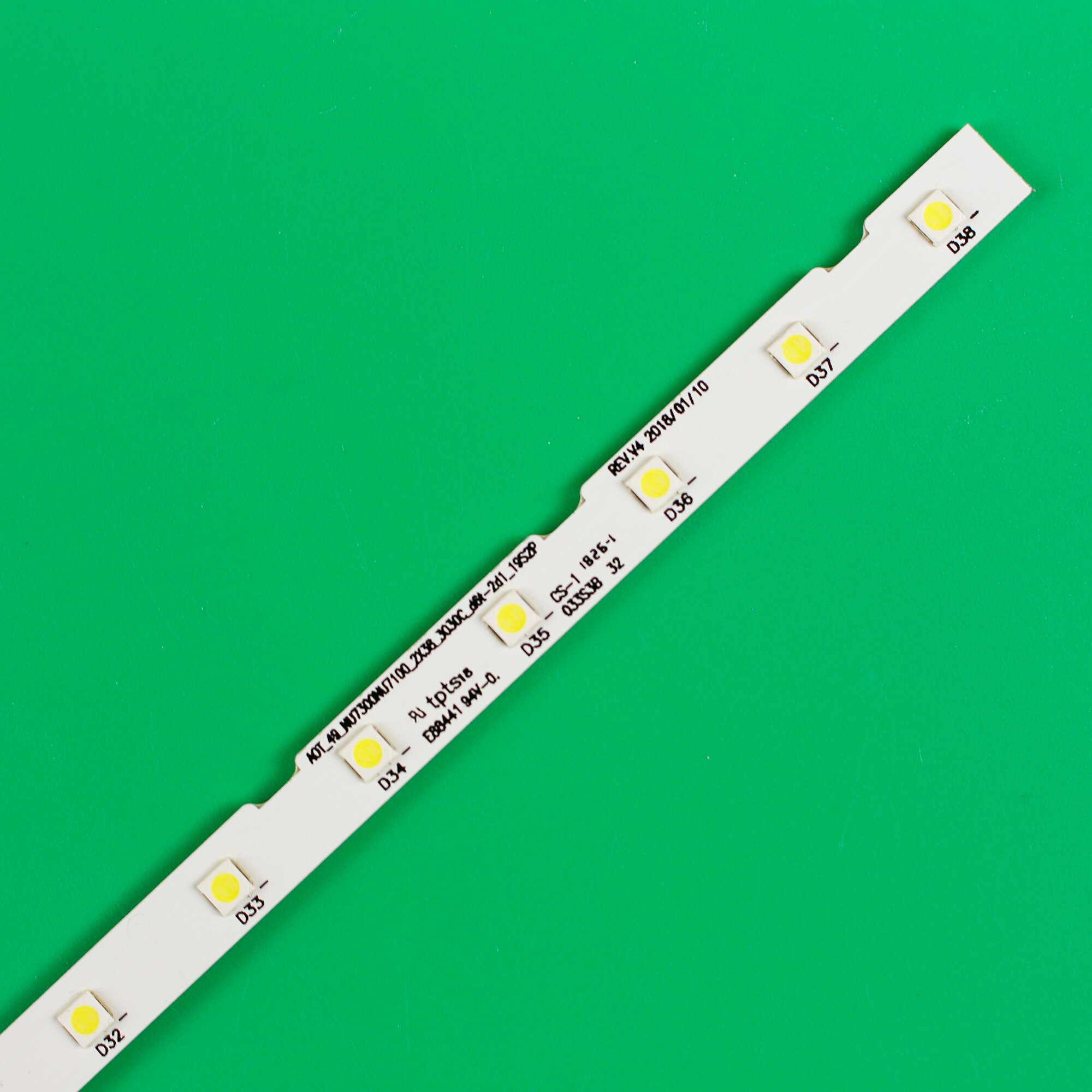 Led bakgrunnsbelysningsliste for samsung 49 nu 7100 49 nu 7300 ue49 nu 7100 bn96-45953a bn96-45953b aot _49_ nu 7300_ nu 7100 st 49081_38 leds