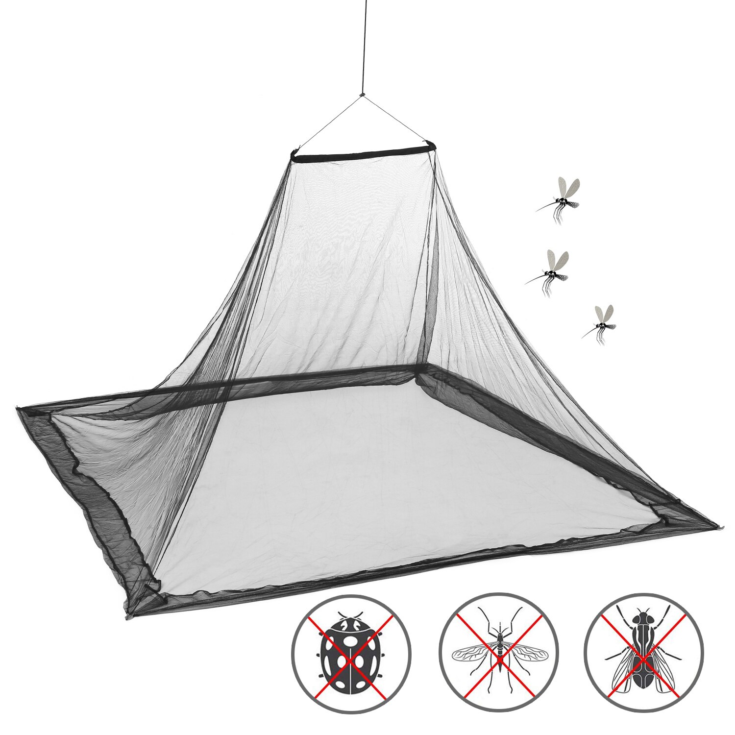 Red antimosquitos para acampar, red para exteriores para dos personas, carpa con bolsa de transporte para mochilero, senderismo y Camping