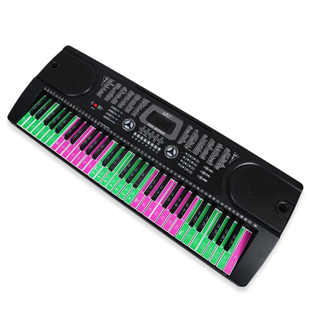 61 Key Piano Sticker Colorful Piano Keyboard Sound Name Stickers Electronic Keyboard Stickers Music Decal Label Note