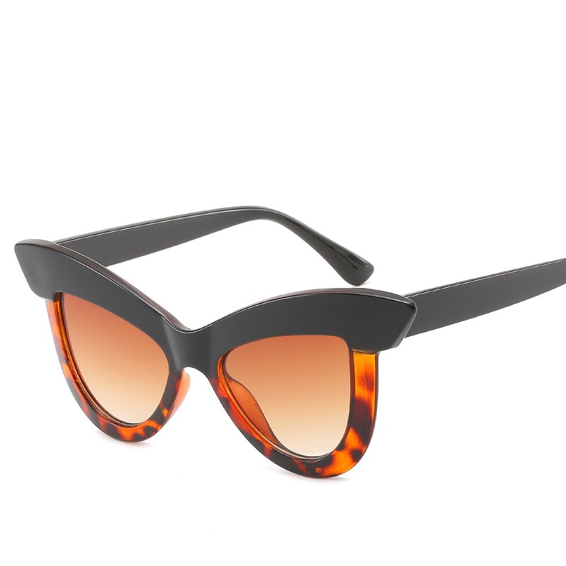 gafas de sol de personalidad cejas grandes ojos de gato senderismo gafas de sol coloridas tendencia de conducción gafas de sol de cruce