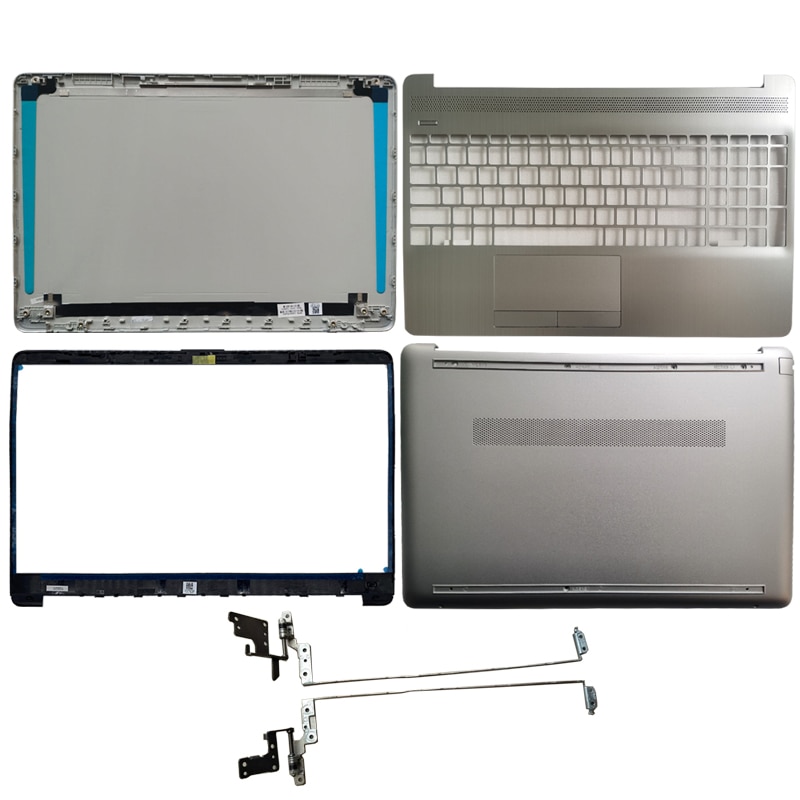 Tapa trasera para HP 15-DW 15S-DU 15S-DY TPN-C139, cubierta trasera LCD para portátil, bisel frontal, reposamanos, superior, inferior, bisagras, L &amp; R