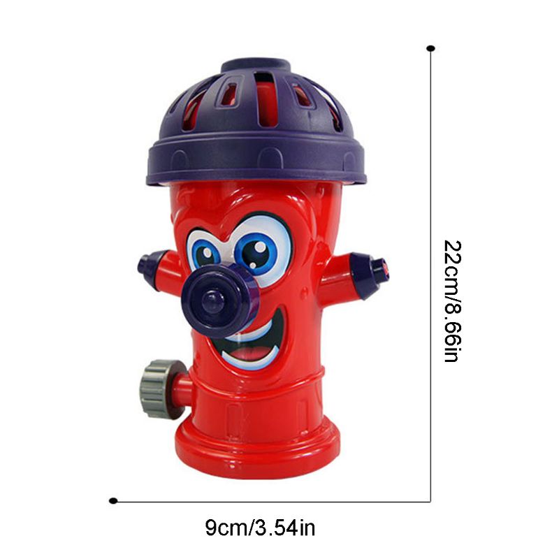 Outdoor Water Spray Sprinkler for Kids Backyard Spinning Fire Hydrant Sprinkler Toy for Toddlers Attaches to Standard Garden Hos