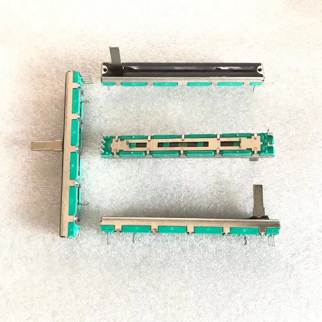 10Pcs Voor Yamaha Stereo Fader MG12/4 16/4 Rechte Dia Potentiometer MG166CX-USB A20K A203 Schuiven Rheostat