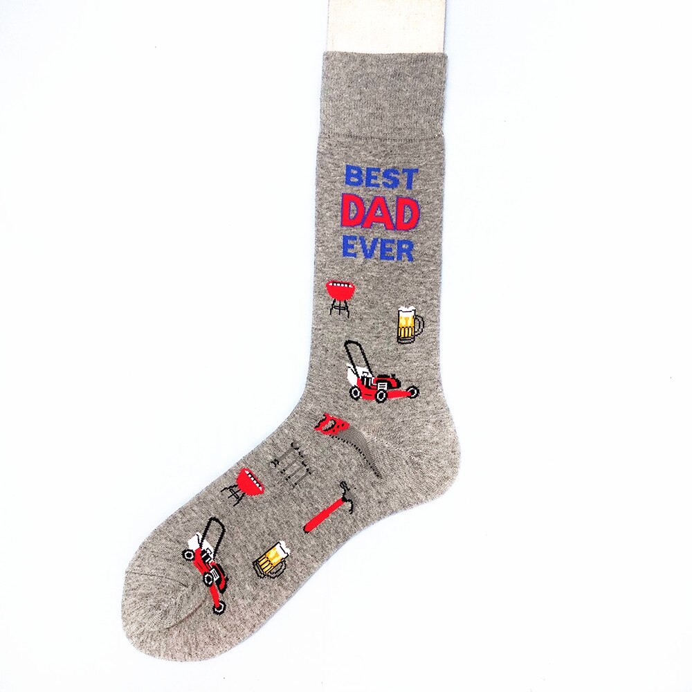 Ananas Burger Bier Mode Trend Element Mannen Kousen Skateboard Sokken: GRAY