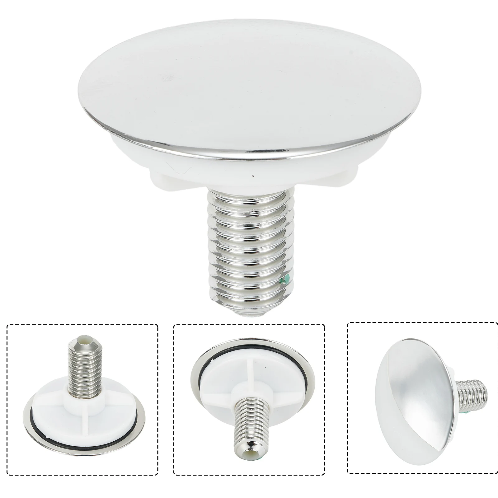 1 Uds. Tapa de tapón para orificio de grifo, tapón ciego para fregadero de cocina, cubierta de tapón de placa con orificio para lavabo, agujeros de desbordamiento blancos de plástico ABS