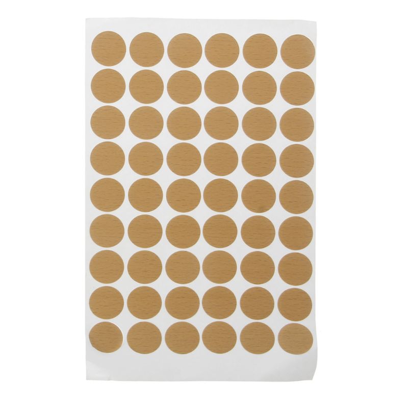 54Pcs 20Mm Houten Meubelen Zelfklevend Kast Schroef Cap Covers Gat Stickers