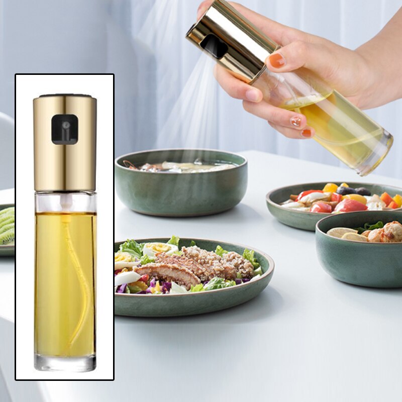 Kitchen Stainless Steel Olive Oil Sprayer Bottle Pump Oil Pot Leak-proof Grill BBQ Sprayer Oil Dispenser BBQ Cookware Tools