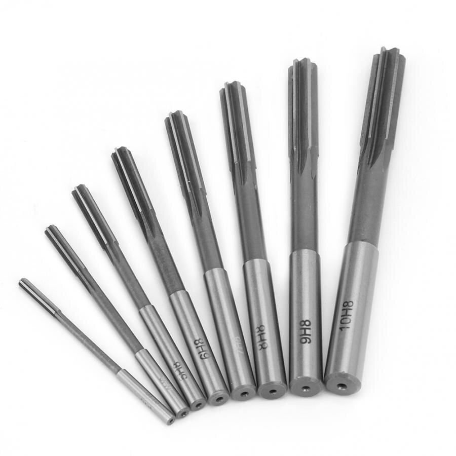 Adjustable Reamer 8pcs HSS H8 Straight Shank Machine Reamer Set 3/4/5/6/7/8/9/10mm Conduit Reamer