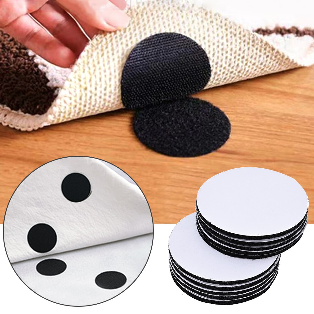 10/20Pcs Anti Curling Carpet Tape Rug Gripper Velcro Secure The Carpet Sofa Sheets Mat Carpet Anti Slip Mat Keep the Corner Flat