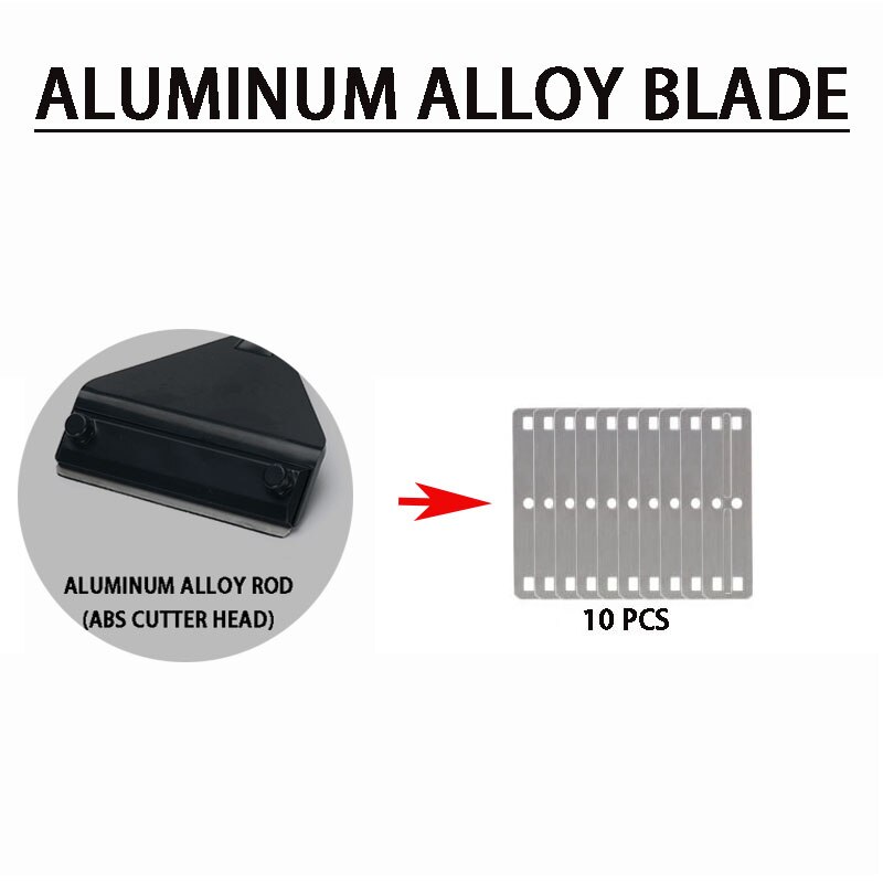 Aquarium stainless steel fish tank algae removal scraper blade aquatic plants aquatic cleaning multifunctional cleaning tool set: A-blade