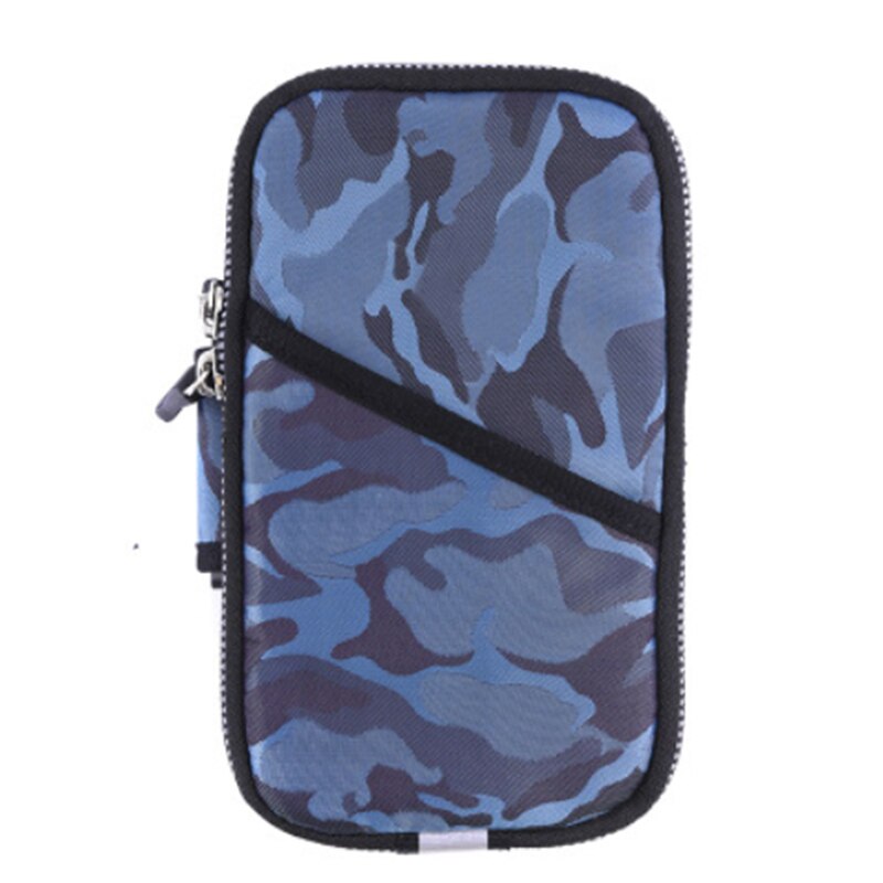 DuDa Phone Bag On Hand Sports Running Armband Case Cover Arm band Mobile Holder Outdoor Sport Arm Phone Pouch: Blue