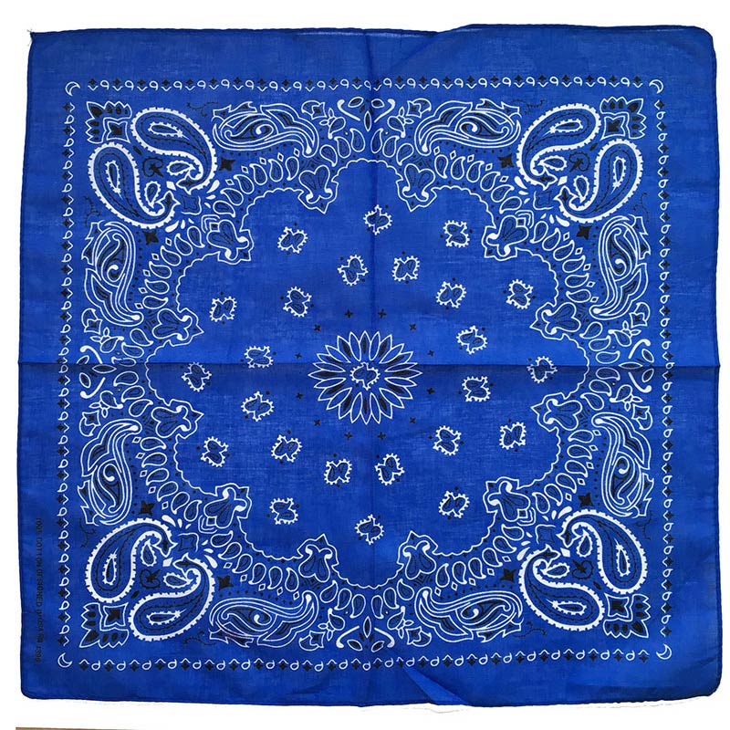 Pañuelo cuadrado de algodón para hombre y mujer, Bandana Unisex de estilo Hip Hop, banda para el pelo de Cachemira a la , bufanda para el cuello y la muñeca, pañuelo mágico