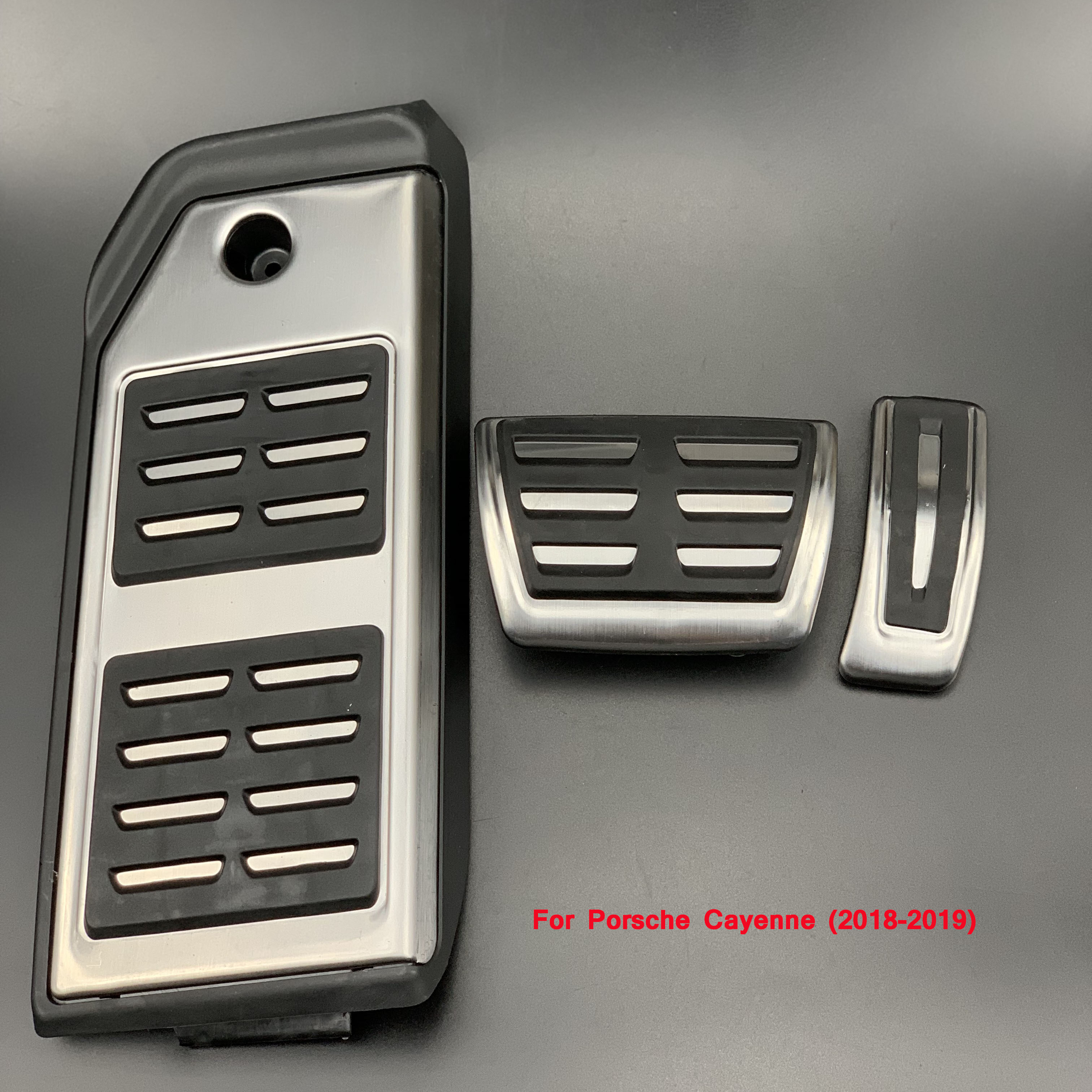 Bil styling tilbehør brændstof accelerator bremse fodstøtte pedaler plade pads sag til porsche 718 911 panamera cayenne macan: Til cayenne 18-19at
