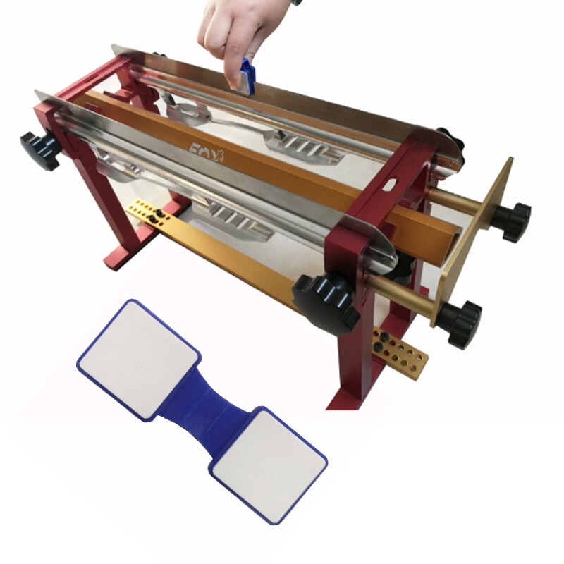 Ice Skate Blade Sharpener 600/1200 Grit Double Sided Portable Diamond Ceramic Blade Grinder for Roller Shoes Speed Skating