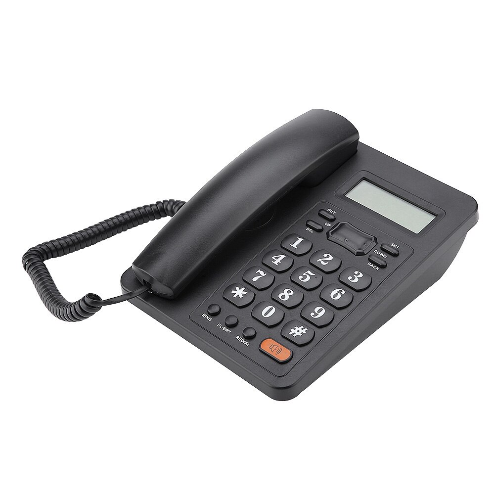 Wired Home Office Caller ID Display Landline Fixed Telephone with Redial Function telefono fijo