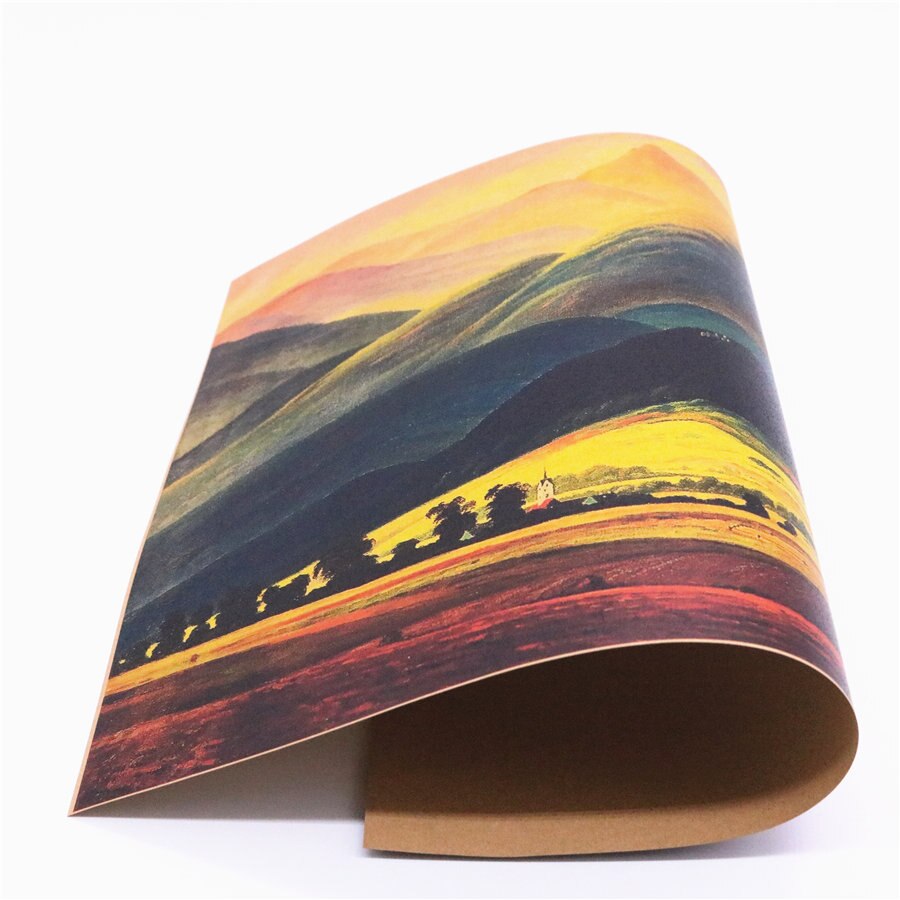 Jahrgang Riesen Berge Quaddel Berühmte Gemälde David Poster Zauberstab kunst aufkleber Kneipe Cafe Bar malerei 42x30cm