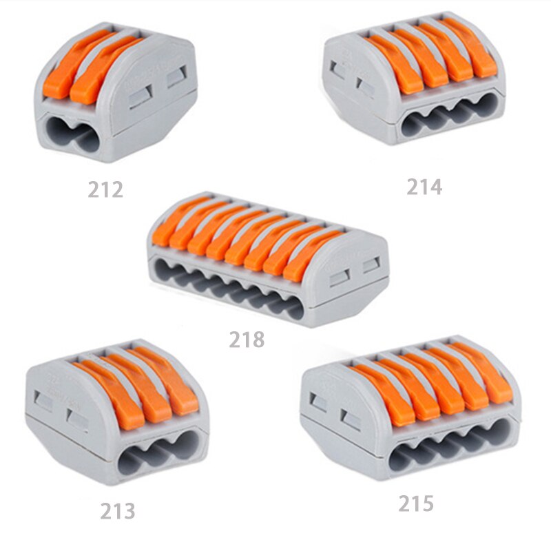 75pcs Electrical Wire Connector Terminals Universal Fast Terminal Household For Connection Wire Lamp Wiring Terminal Connection