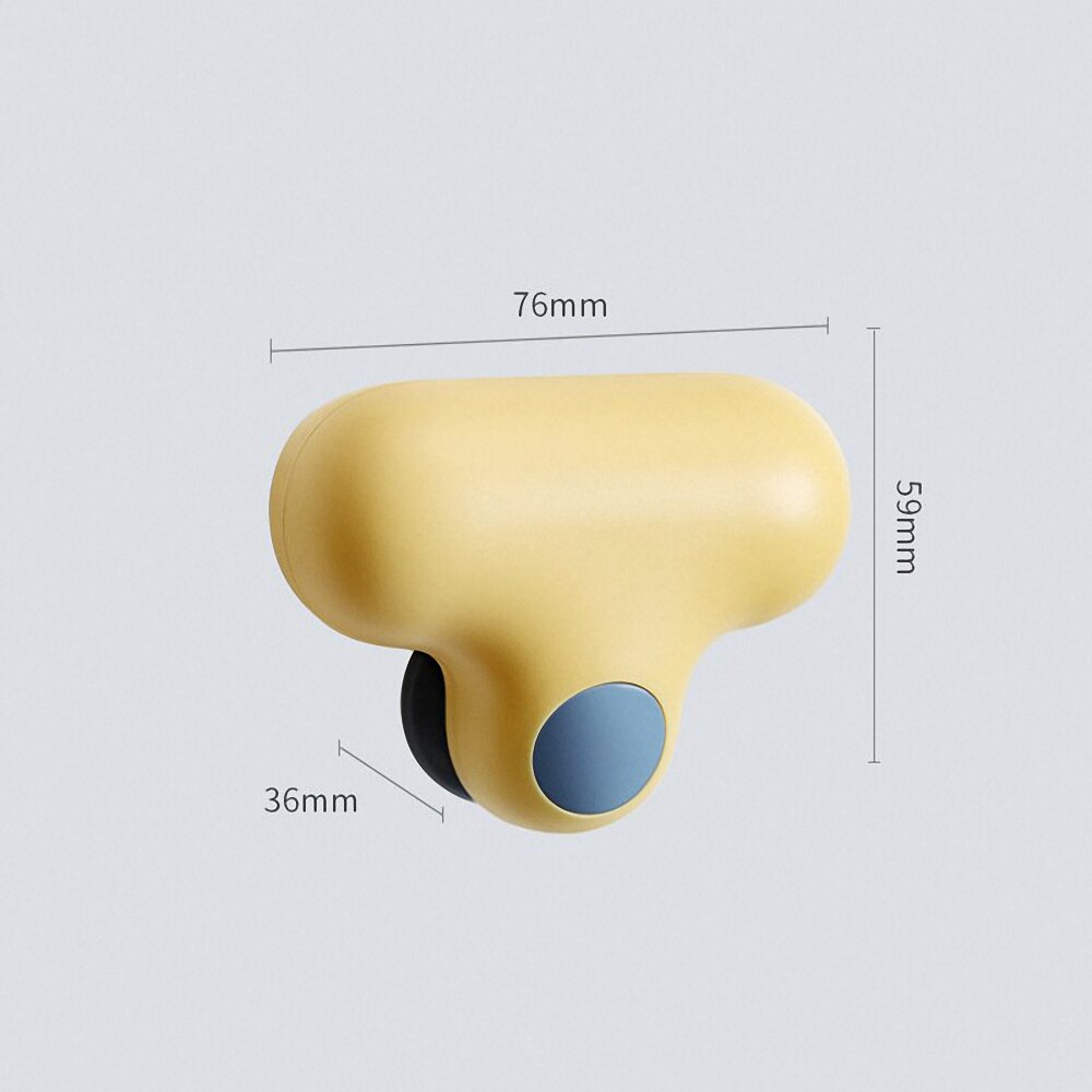 Mini t form spejl visker badeværelse glas visker skraber væg sugehængende vindue spejl rengøringsbørster husholdningstilbehør: Gul