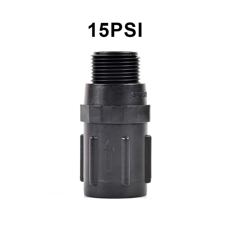 15-45PSI Preset Drukregelaars Met 3/4 "Bsp Draad Vermindert Inkomende Waterdruk Voor Tuin Landbouw Irrigatie 1Pc: Bruin