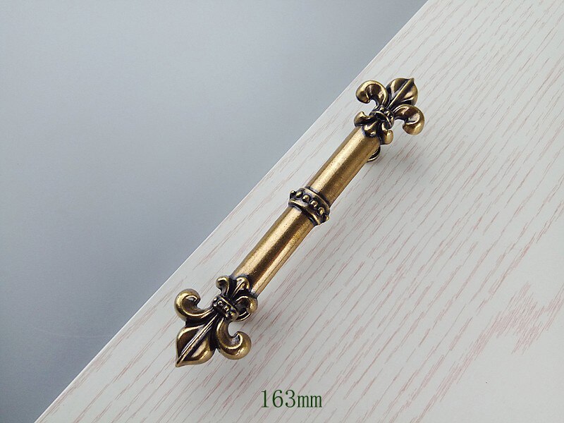 European Bronze Furniture Hardware Handles Kitchen Cabinets Sliding Door Round Knobs Drawer Wardrobe Cupboard Push Pull Handle