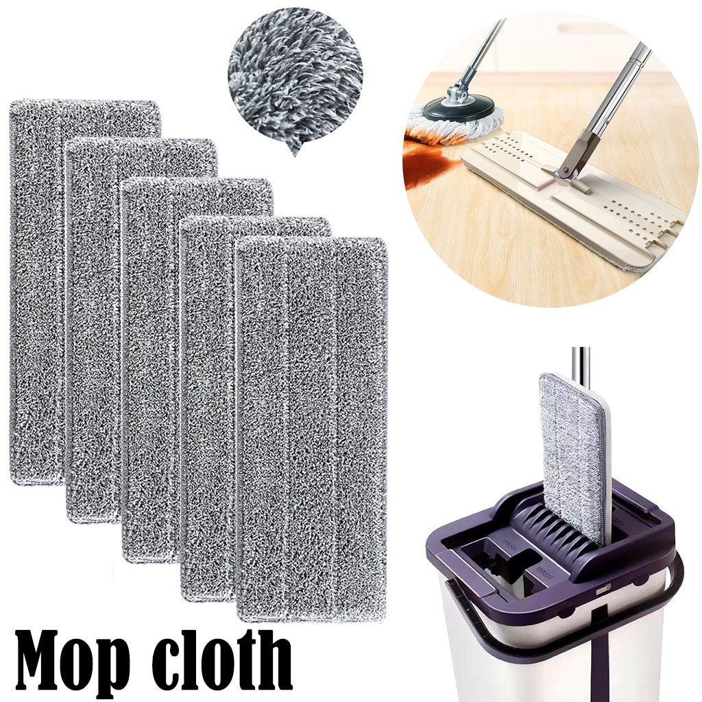 Mikrofiber mopp klut gulv rengjøring mopp pads erstatning hoder flat mopp fille rengjøring refill pads husholdnings rengjøringsverktøy